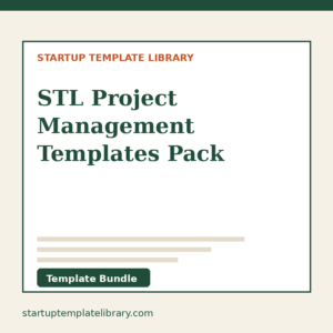 STL Project Management Templates Pack