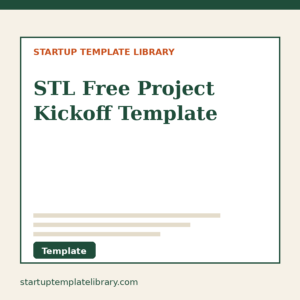 STL Free Project Kickoff Template