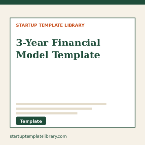 3-Year Financial Model Template