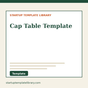 Cap Table Template