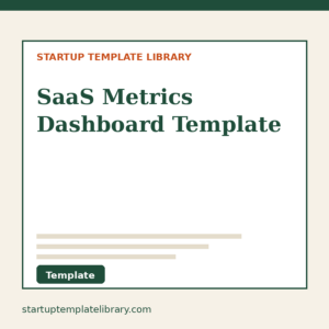 SaaS Metrics Dashboard Template