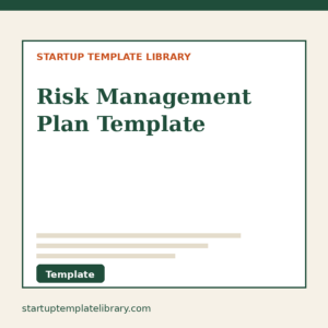 Risk Management Plan Template