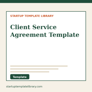 Client Service Agreement Template