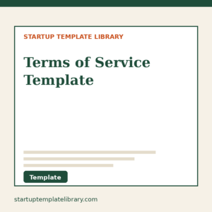 Terms of Service Template