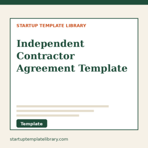 Independent Contractor Agreement Template