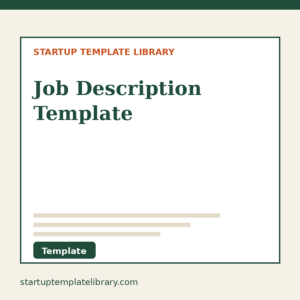 Job Description Template