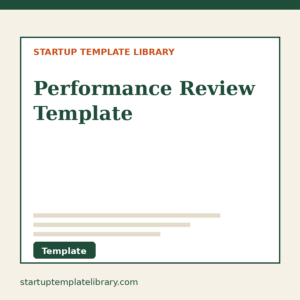 Performance Review Template