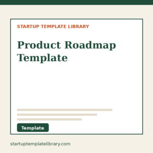 Product Roadmap Template
