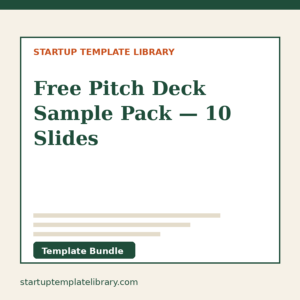 Free Pitch Deck Sample Pack — 10 Slides