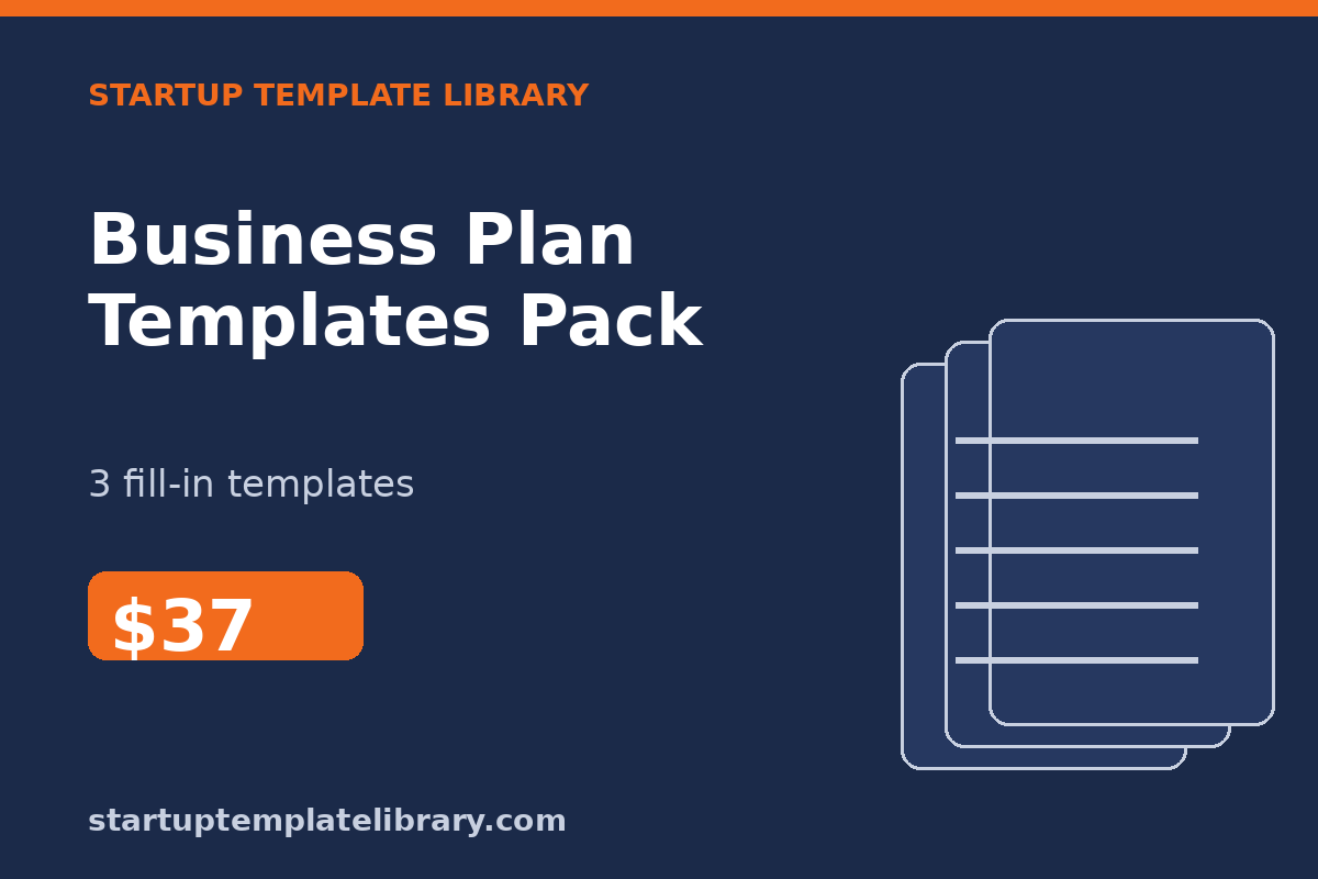 STL Business Plan Templates Pack