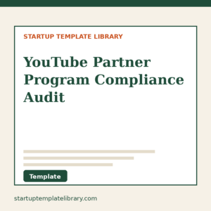 YouTube Partner Program Compliance Audit