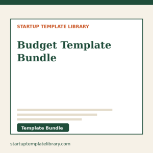Budget Template Bundle