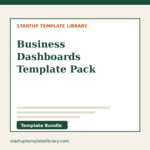 Business Dashboards Template Pack
