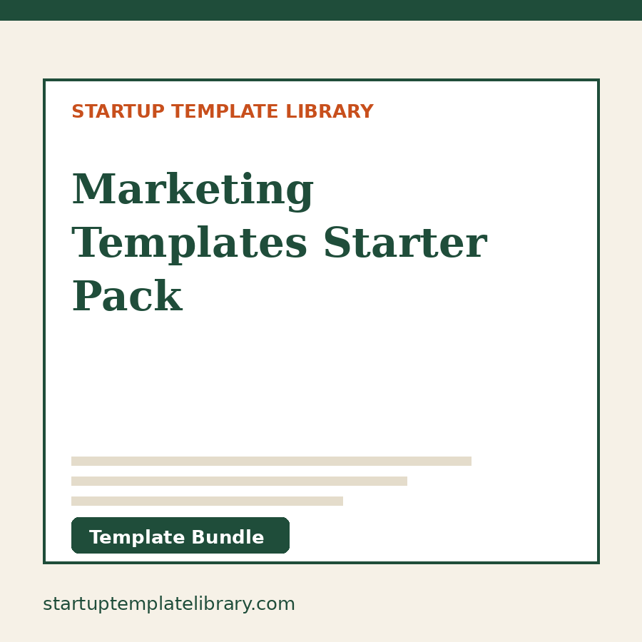 Marketing Templates Starter Pack