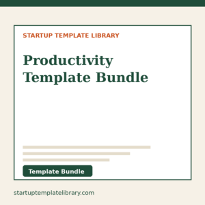 Productivity Template Bundle