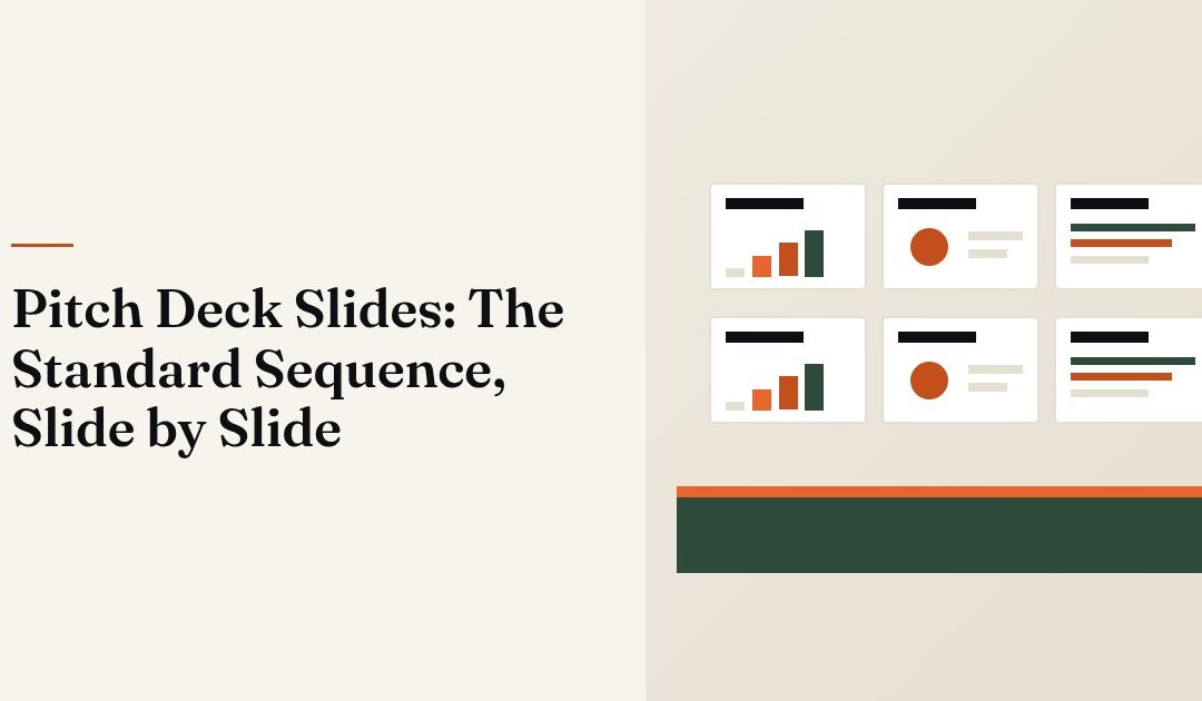 Pitch Deck Slides: The Standard Sequence, Slide by Slide