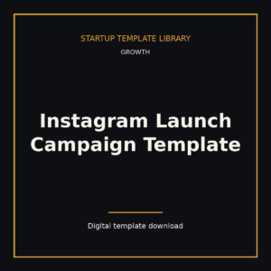 Instagram Launch Campaign Template
