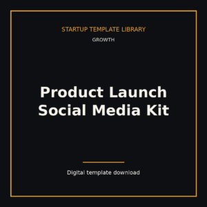 Product Launch Social Media Kit