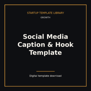 Social Media Caption & Hook Template