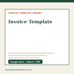 Invoice Template cover
